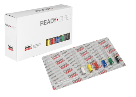 Dentsply H-Files ReadySteel 25 мм асс. № 15-40 - ручные корневые буравы Хедстрема (6 шт.)