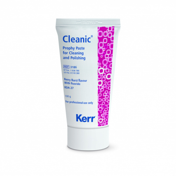 Kerr Cleanic (в тубе) - паста для полировки зубов, вкус ягодный (100 г)