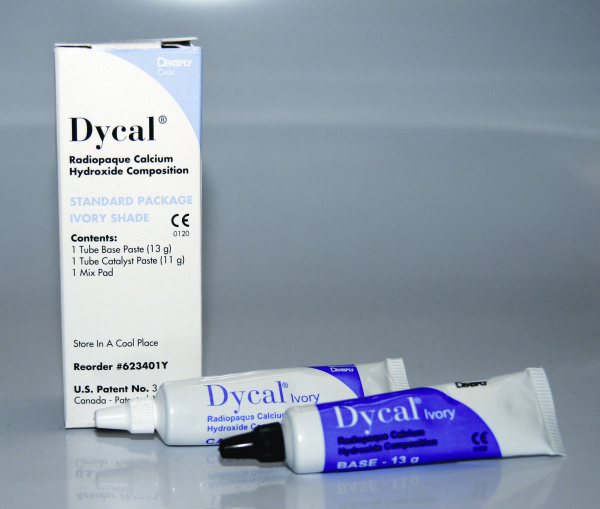 Dentsply Dycal - лечебная прокладка с гидроксидом Са (13 г база + 11 г катализатор)