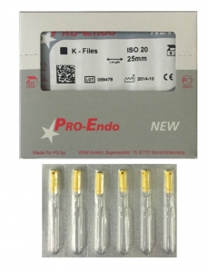 VDW Pro-Endo K-Files 25 мм № 08 (6 шт.)
