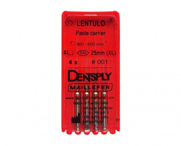 Dentsply Lentulo 25 мм № 4 - каналонаполнитель машинный (4 шт.)