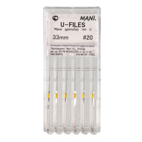 Mani Ultrasonic Files 33 мм № 10 (6 шт.)