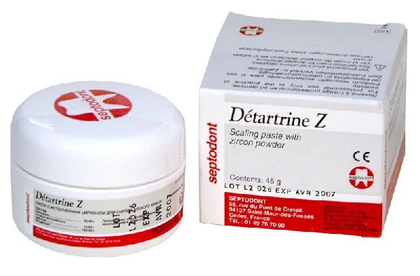 Septodont Detartrine Z - паста с цирконом для удаления зубного камня (45 г)
