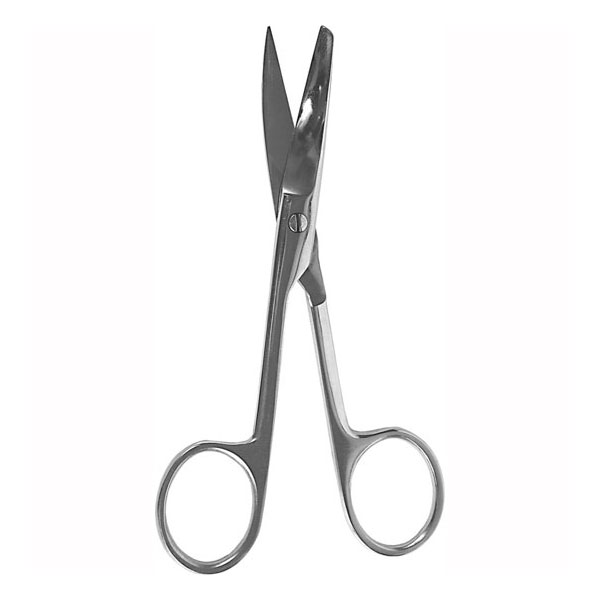 Surgicon Ножницы изогнутые, с одним острым концом, 140 мм
